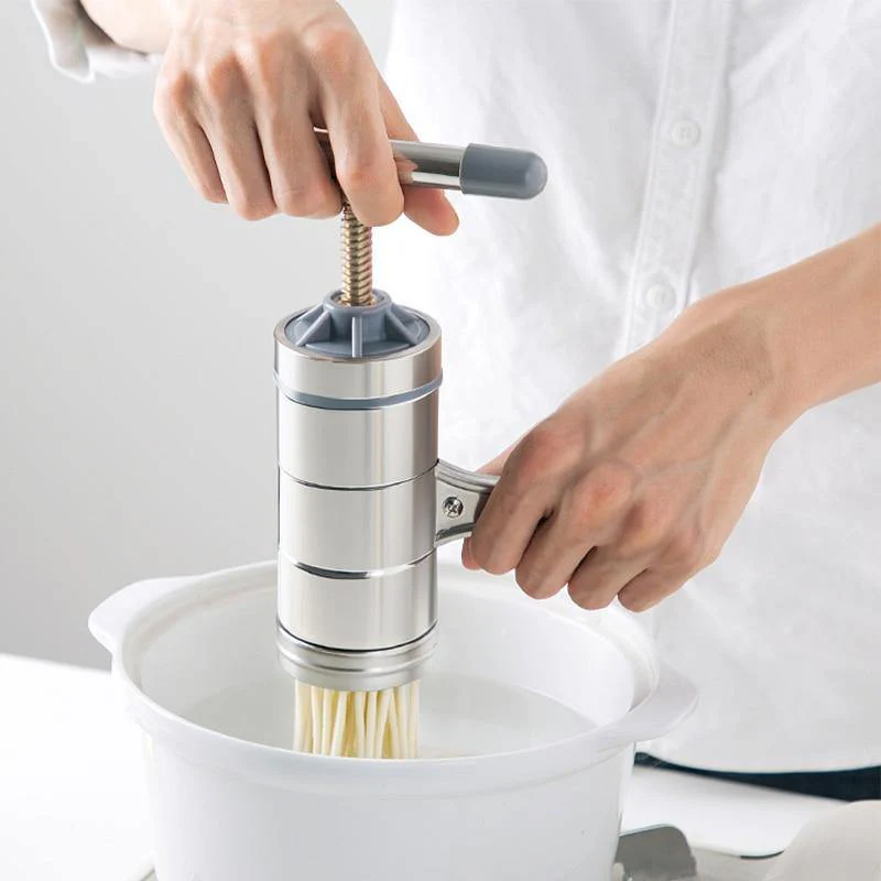 Mini Stainless Steel Manual Pasta Noodle Maker - Image 1