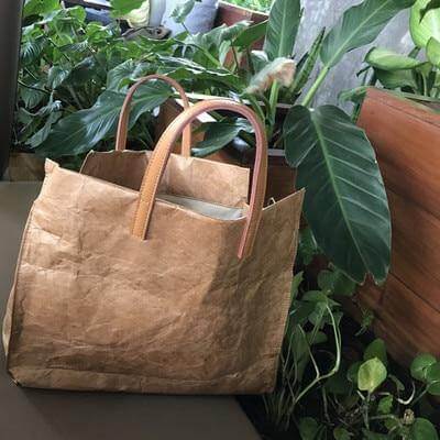 Women Kraft Paper Handbag and Shoulder Bag - Image 2