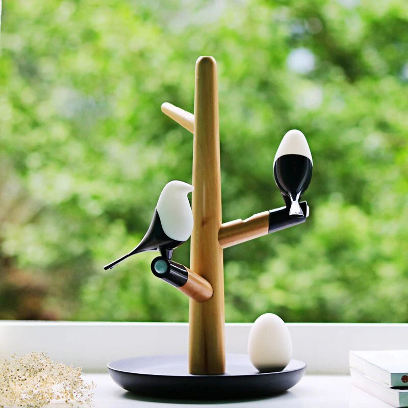 Smart Creative Chargeable Atmosphere Tree Bird Lamp - Image 1
