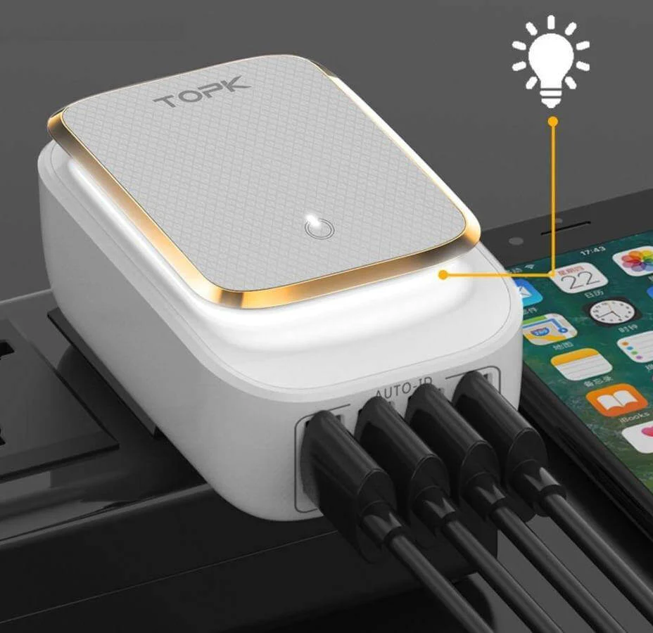 Three-Port USB Charging Lamp - Image 2