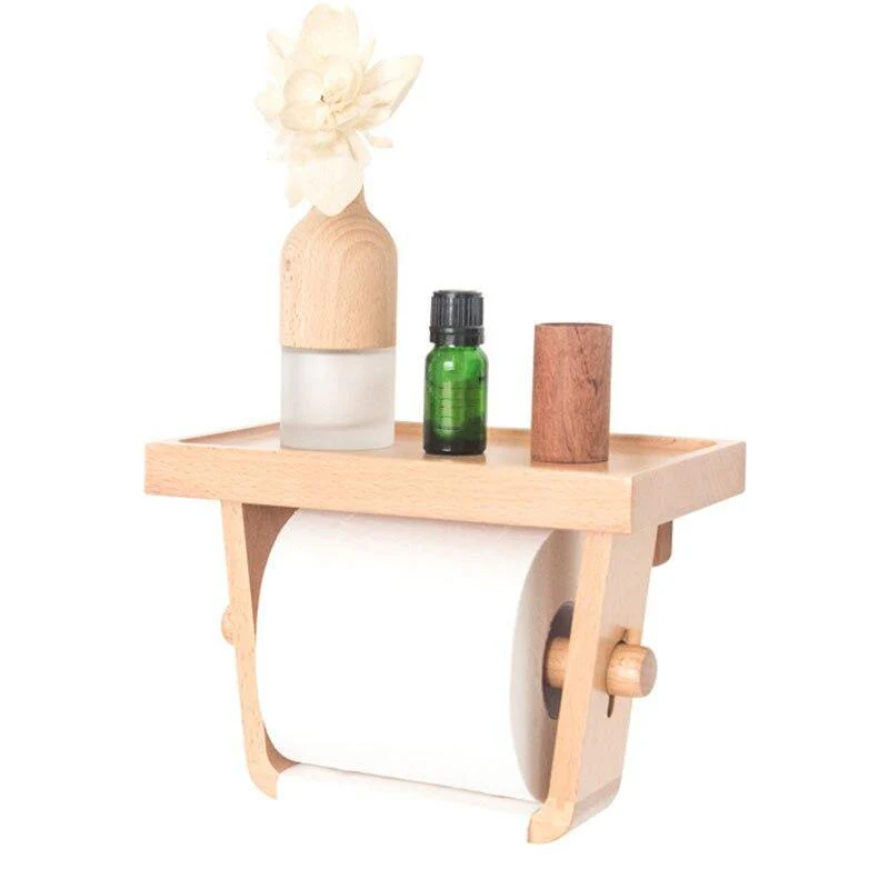 Wooden Simple Toilet Paper Holder - Image 2