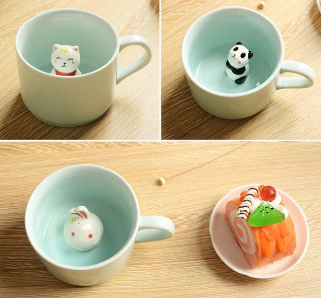 3D Creative Cartoon Animal Ceramic Mugs - Image 2