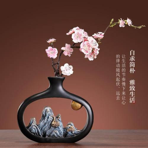Decorative Chinese Zen Feng Shui Small Vase - Image 3