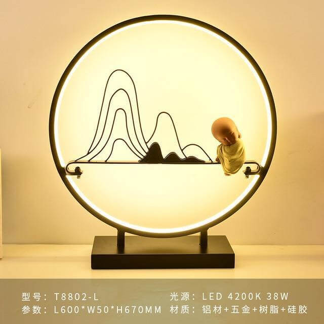 Aluminum Ring Creative Table Lamp - Image 2