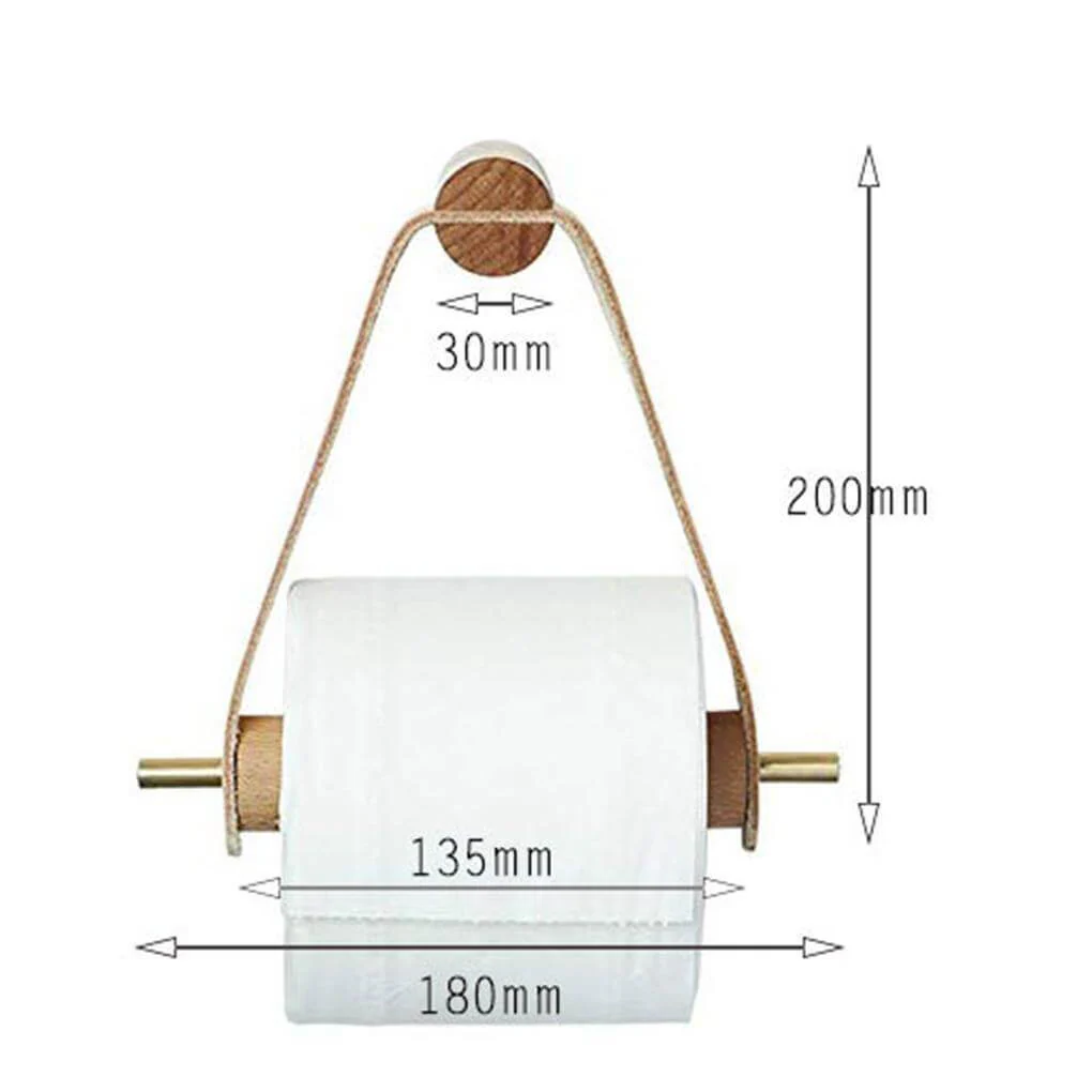 Simple Wooden Rolled Toilet Paper Holder - Image 3