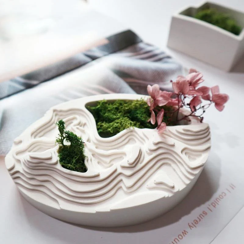 Creative Rockery Flower Pot Mold - Image 1