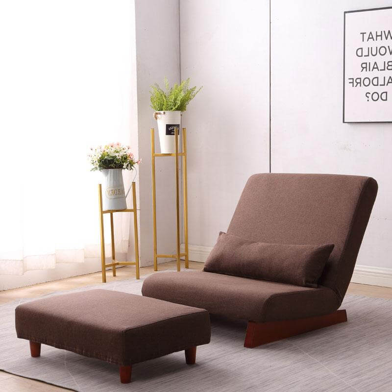 Japanese Style Floor Folding Single Sofa Chair - Image 2