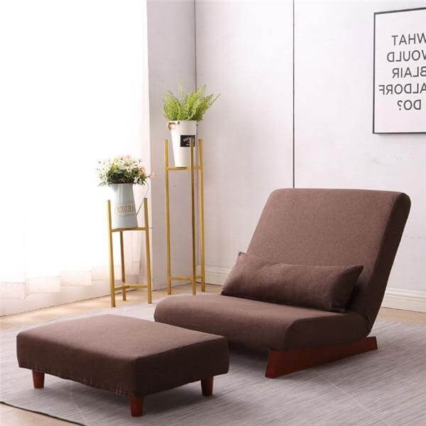 Japanese Style Floor Folding Single Sofa Chair - Image 3