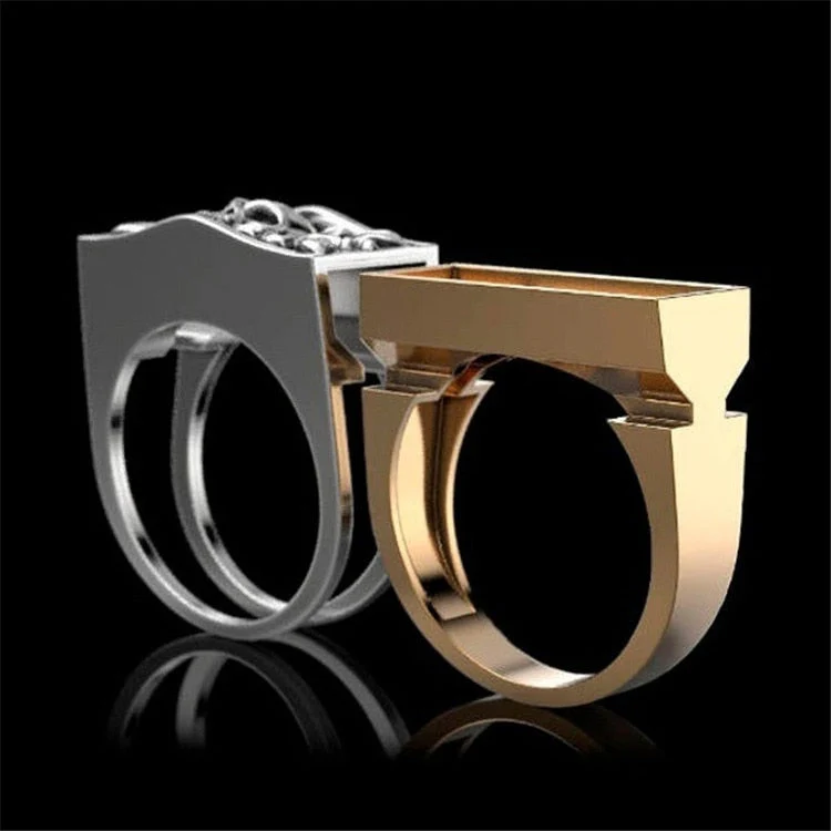 Men's Fashion Steampunk Skull Ring - Image 3
