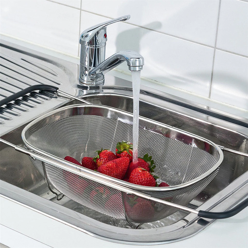 Retractable Oval Sink Drain Basket - Image 1