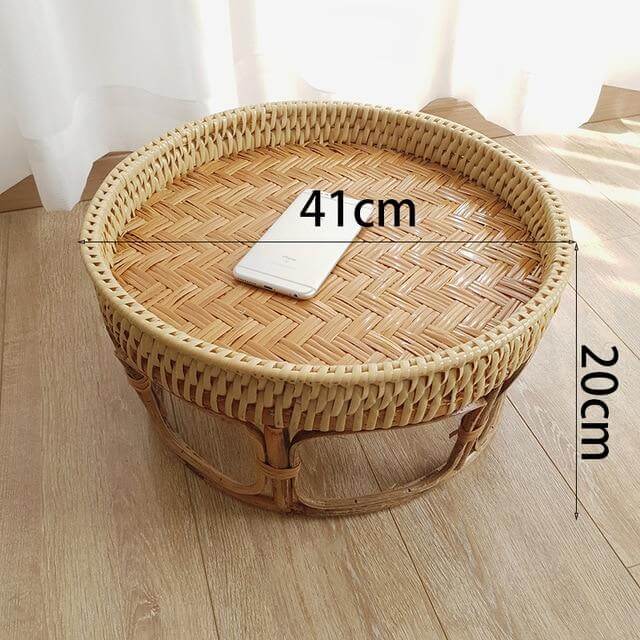 Rattan Picnic Tray Table - Image 2