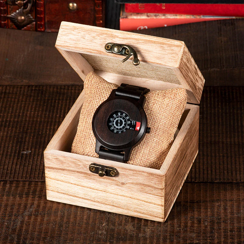Luxury Wooden Simple Quartz Men Watch - Image 2