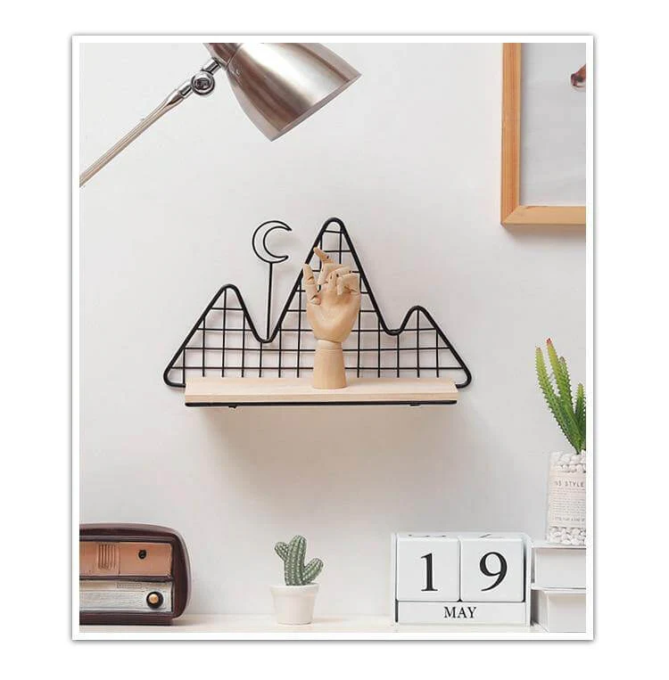 Nordic Style Metal Wall Shelf - Image 2