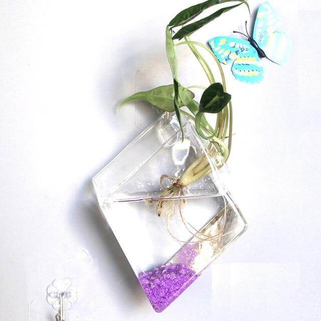 Wall Hanging Hydroponic Glass Vases - Image 3