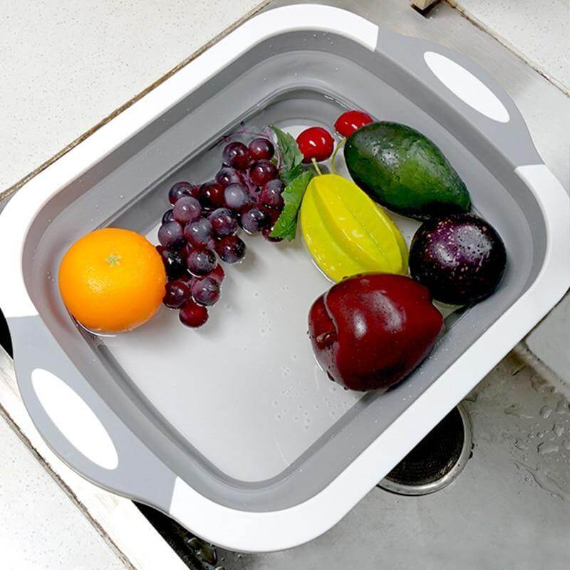 3 In 1 Multifunctional Foldable Dish Tub Cutting Board - Image 3