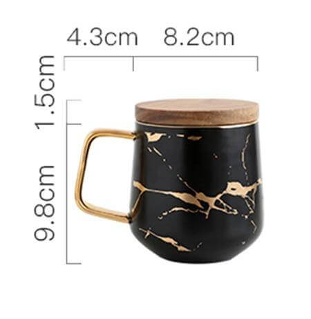 Elegant Nordic Marble Ceramic Coffee Mugs - Image 2