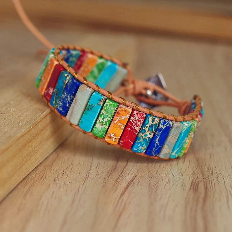 Color Burst Chakra Positivity Bracelet - Image 2