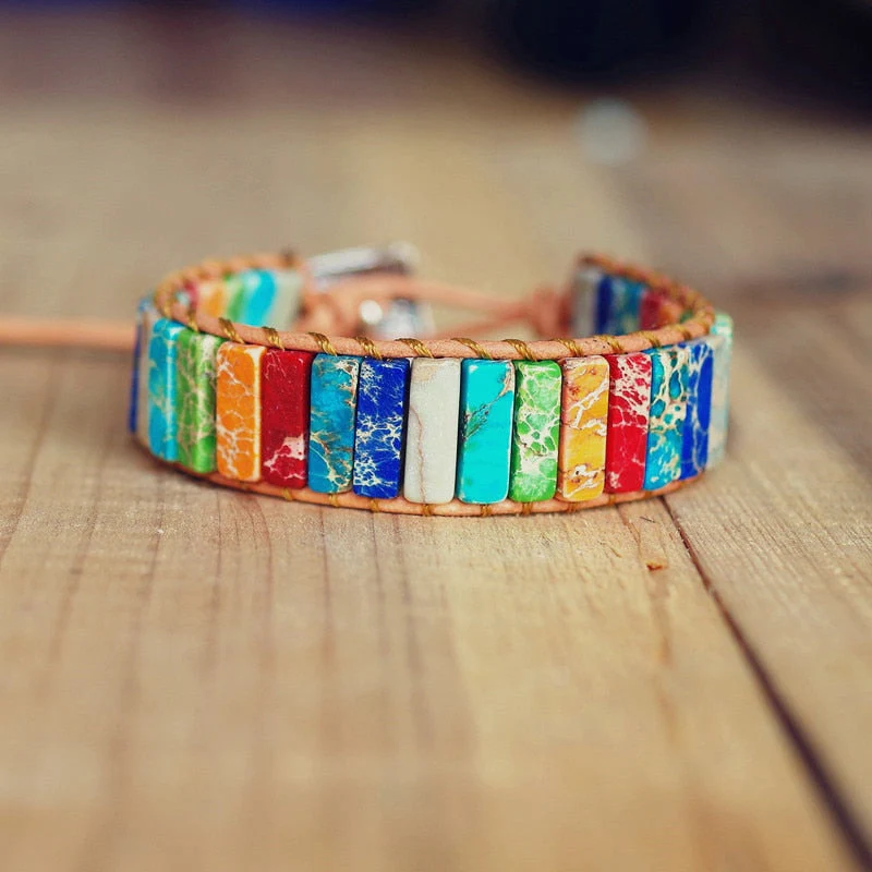 Color Burst Chakra Positivity Bracelet - Image 3