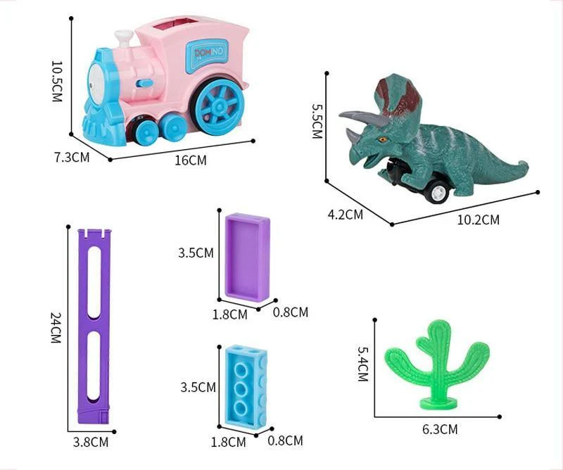 Train Domino Maker Toy Set - Image 2