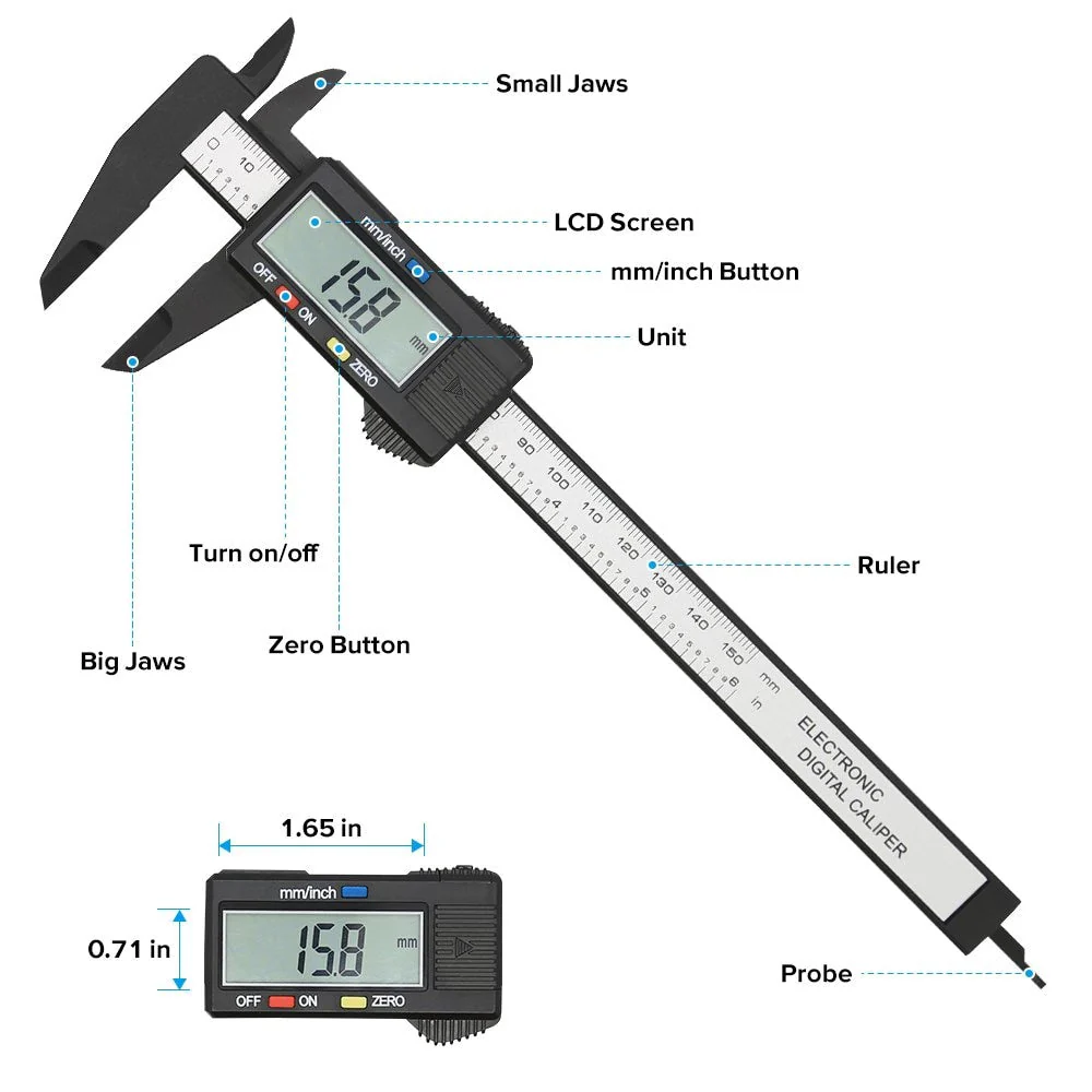 Digital Measuring Caliper Ruler Tool - Image 3