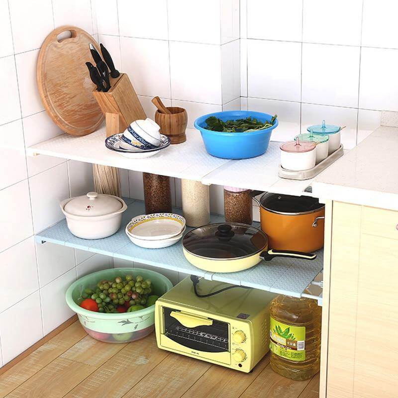 Retractable Cabinet Organizer Storage Shelf - Image 3