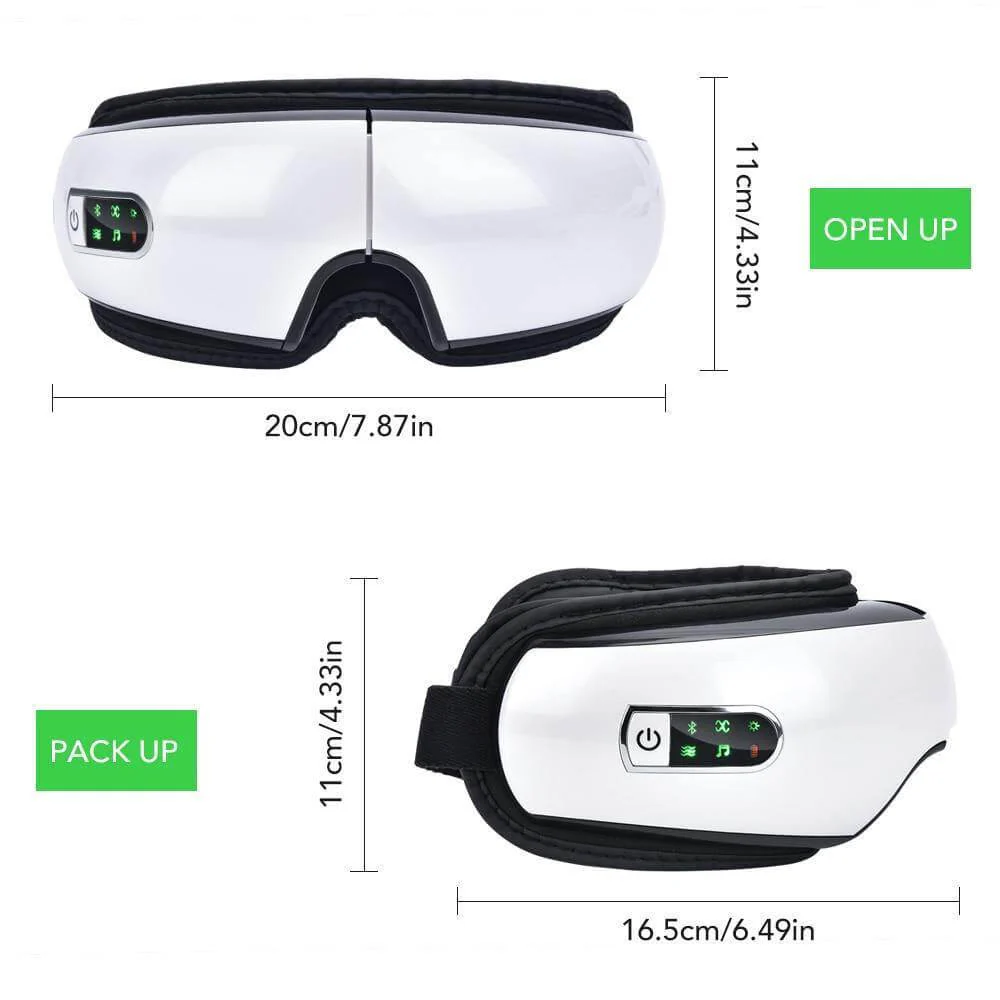 Smart Rechargeable Electric Hot Eye Massager for Eye Strain - Image 2