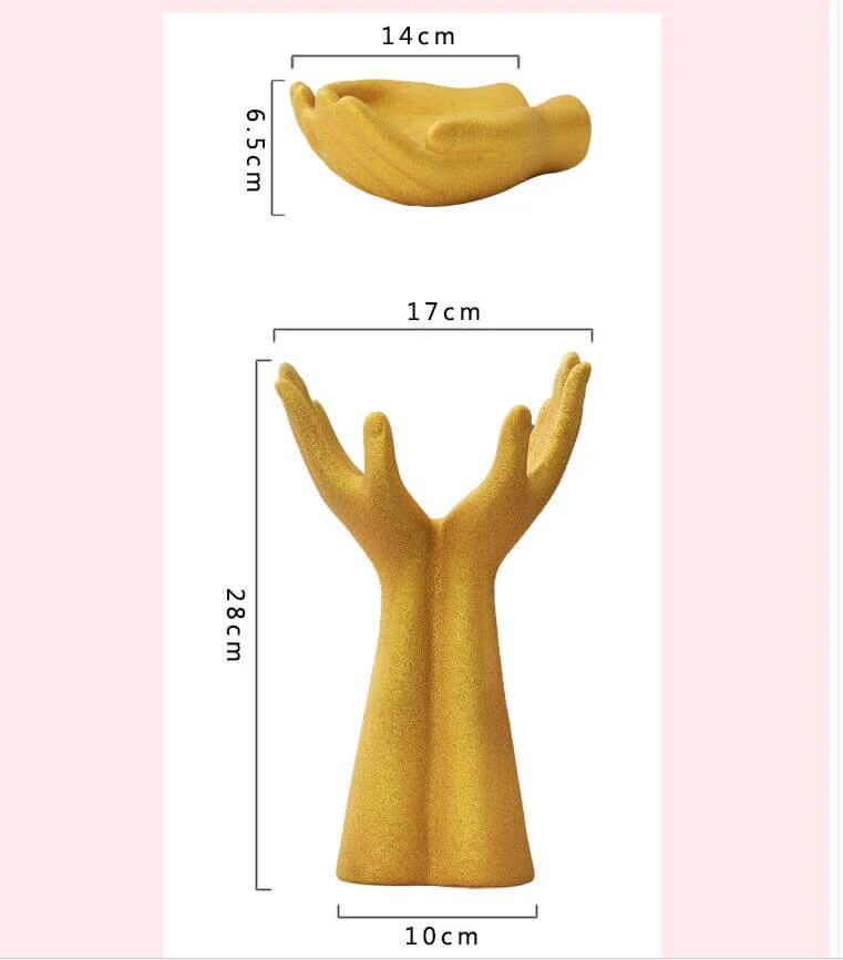 European Hand Model Ceramic Vase Decoration - Image 3
