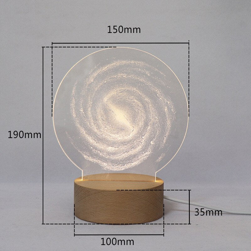 3D LED Moon Lamp Atmosphere Night Lights - Image 3