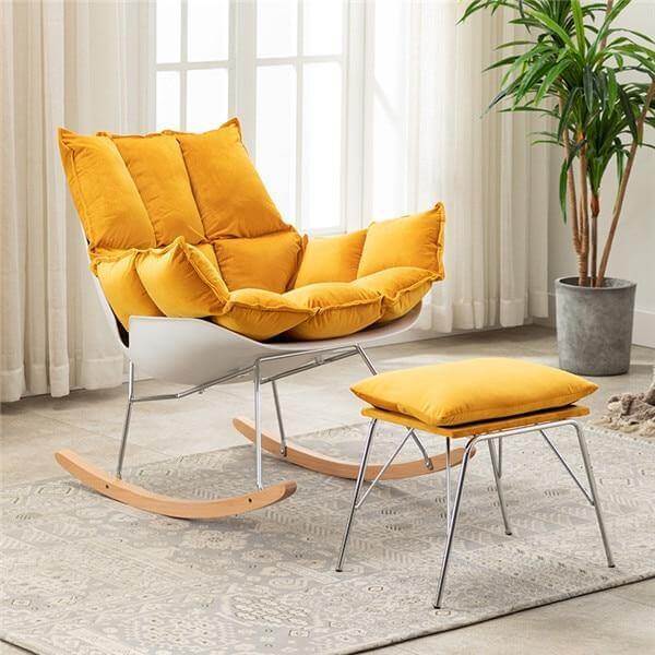 Modern Nordic Casual Rocking Chair - Image 3