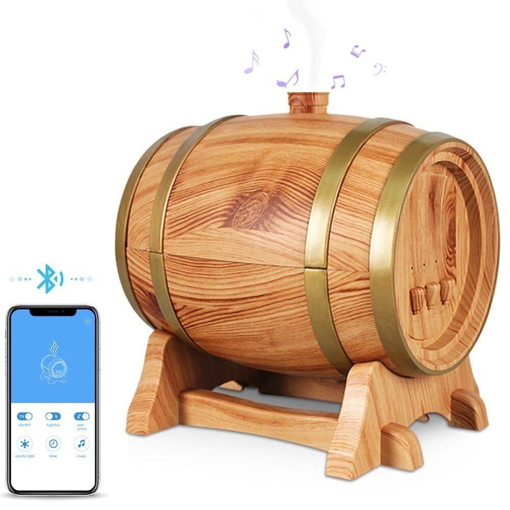 Smart Wine Barrel Aroma Diffuser  with Bluetooth Speaker - Image 2