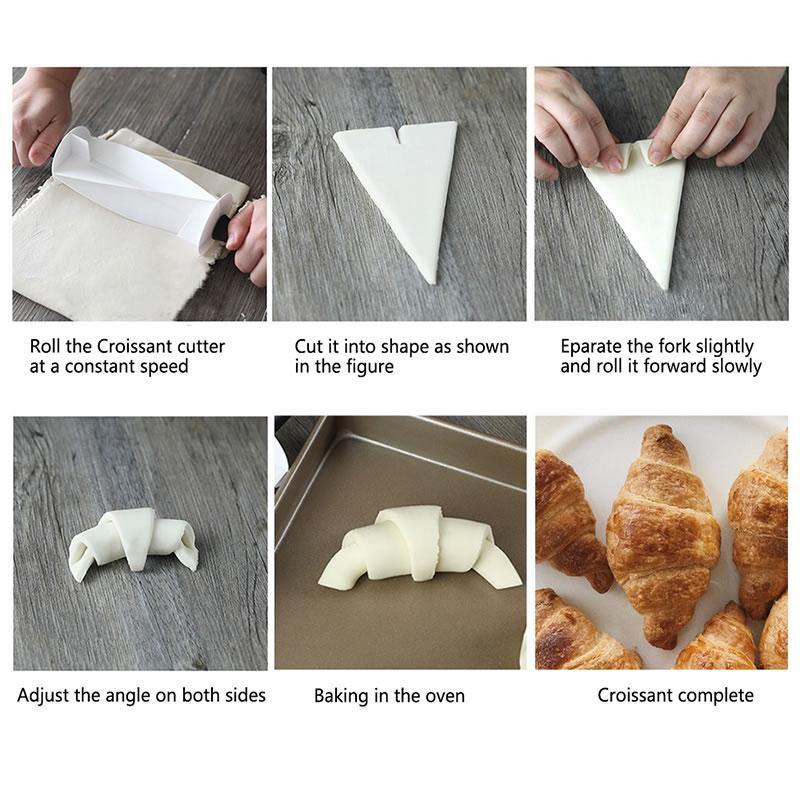 Stainless Steel Croissant Bread Rolling Cutter - Image 3
