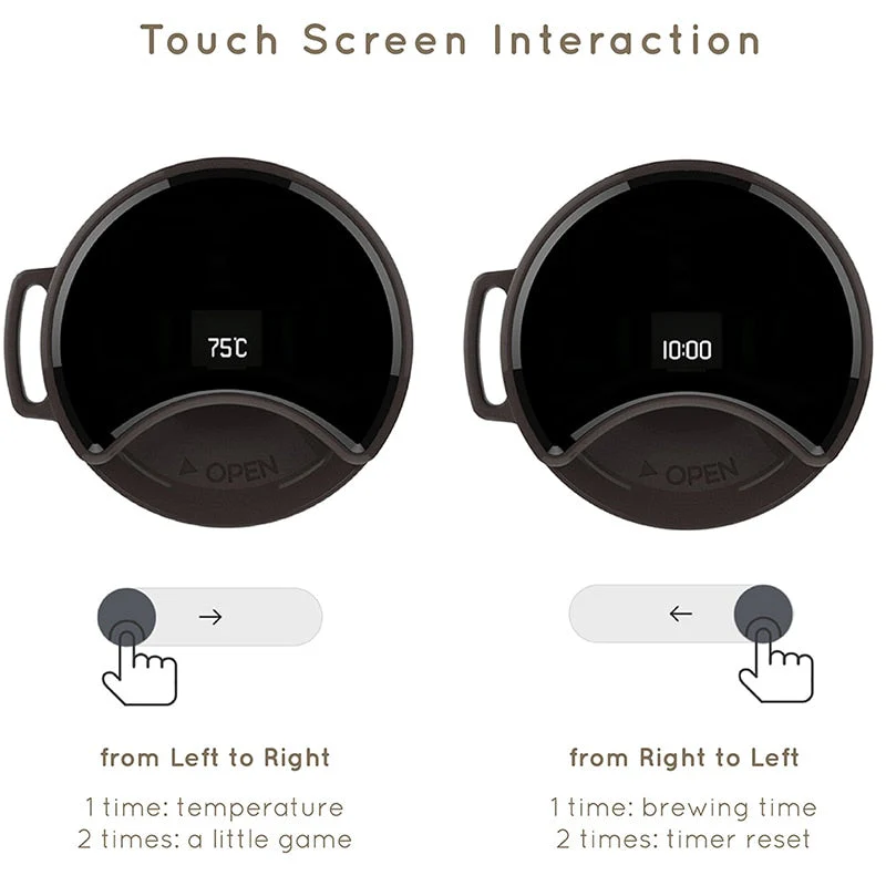 Smart Led Vacuum Coffee Maker Thermos - Image 3