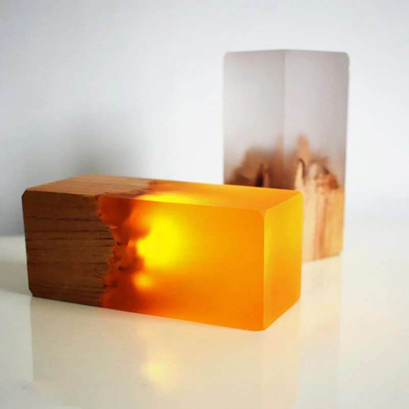 Chargeable Solid Wood LED Night - Image 1