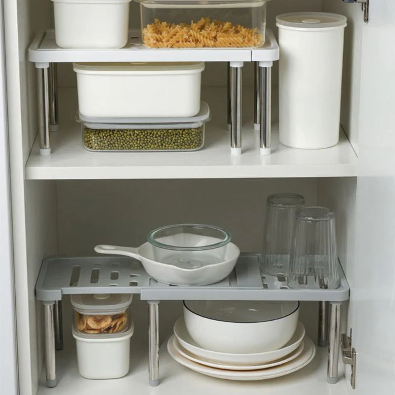 Space Saving Retractable Cabinet Organizer Shelf - Image 1
