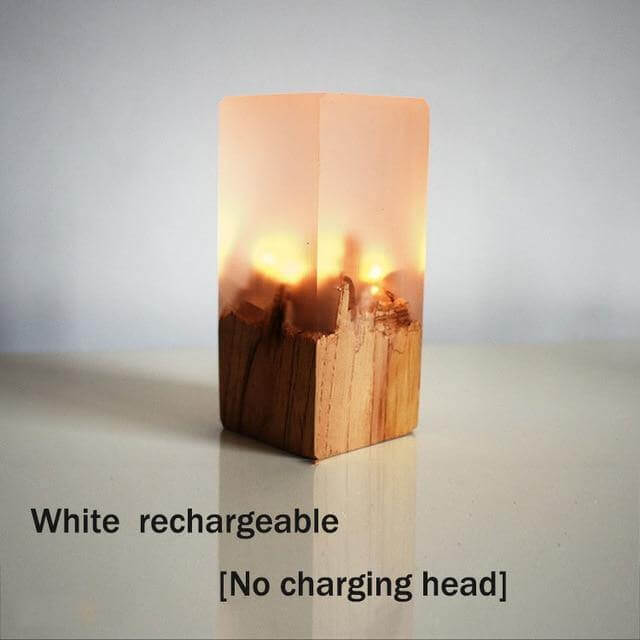 Chargeable Solid Wood LED Night - Image 3