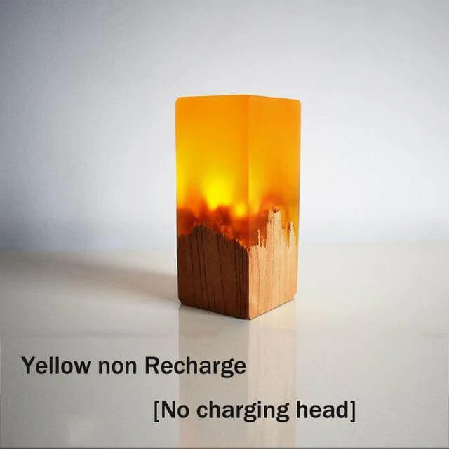 Chargeable Solid Wood LED Night - Image 2