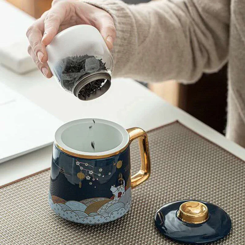 Ceramic Artsy Tea Cup - Image 2