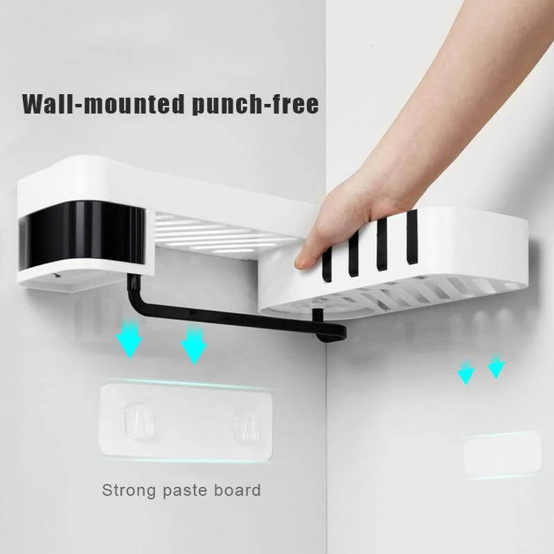 Bathroom Rotating Adjustable Shampoo Wall Shelf Organizer - Image 2