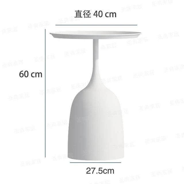 luxury Nordic Iron Metal Bracket Light Side Table - Image 2