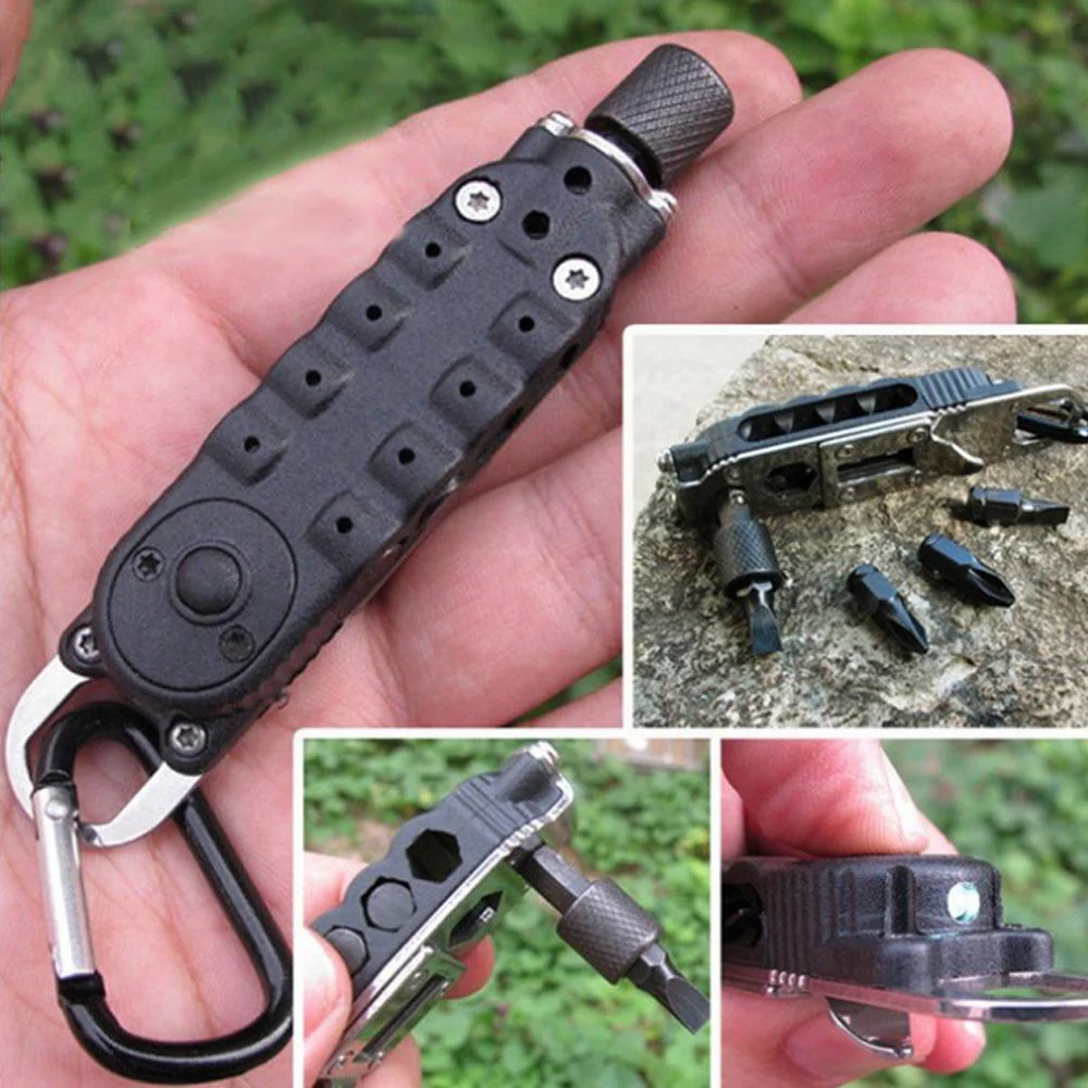 Mini Multifunctional Keychain Survival Camping Tool - Image 3