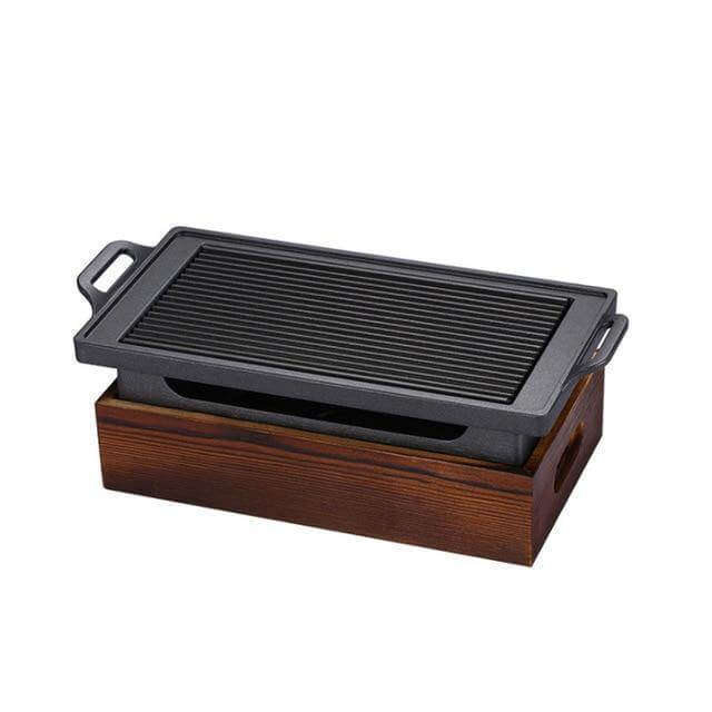 Korean Elegant Wooden Indoor Barbecue - Image 2