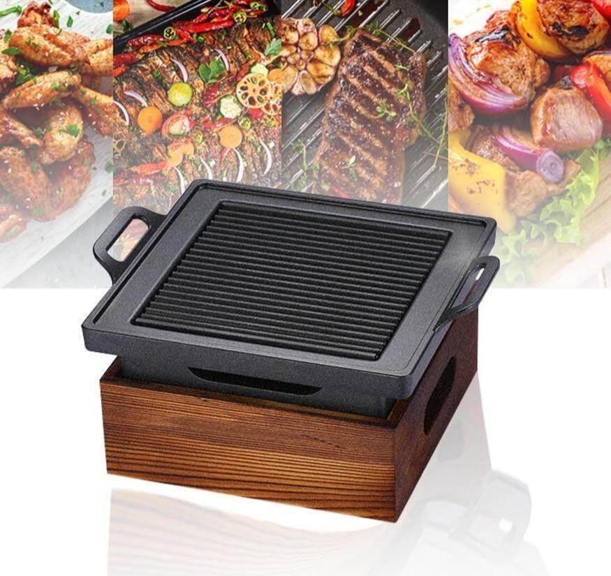 Korean Elegant Wooden Indoor Barbecue - Image 3