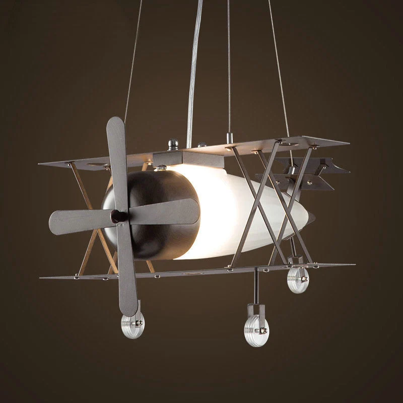 Vintage Airplane Creative Pendant Lamp - Image 2