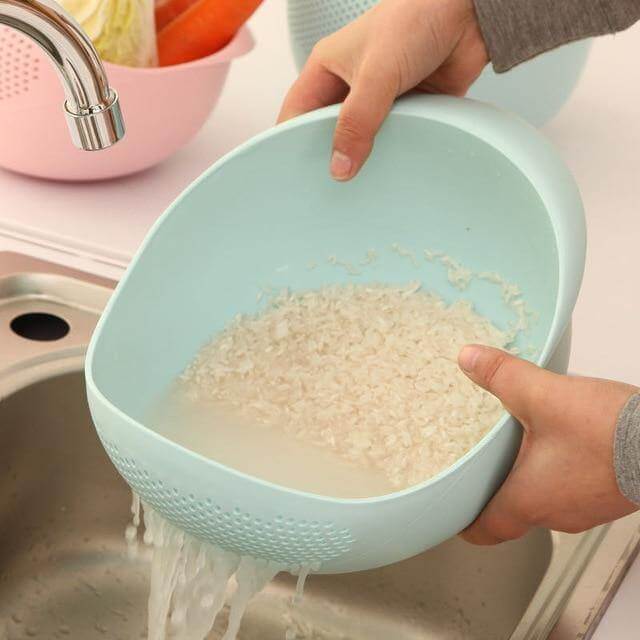 Silicone Rice Bowl Drain Basket - Image 2