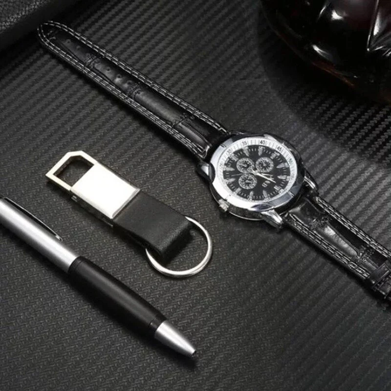 Fashion Dark Elegant Men's Watch Gift Set - Image 2