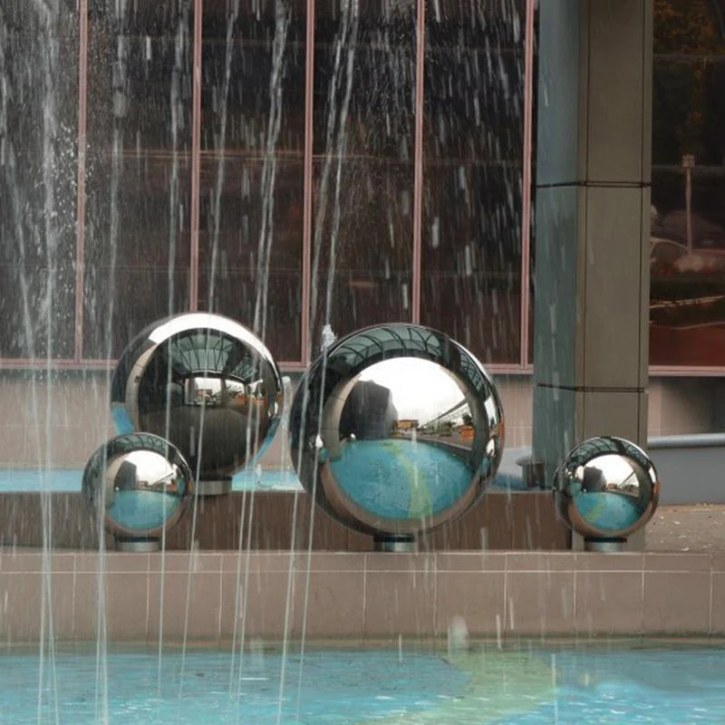 Stainless Steel Mirror Ball Garden Decor - Image 1