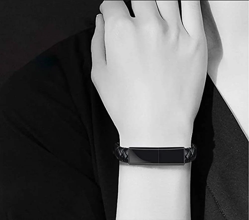 Leather Mini USB Bracelet Charger - Image 3
