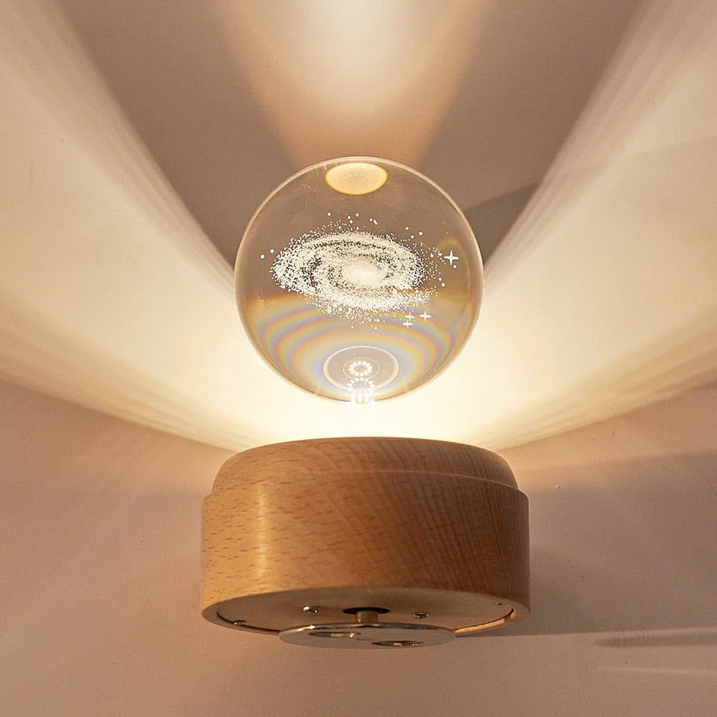 3D Rotating Crystal Universe Music LED Lamp - Image 2
