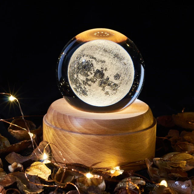 3D Rotating Crystal Universe Music LED Lamp - Image 3