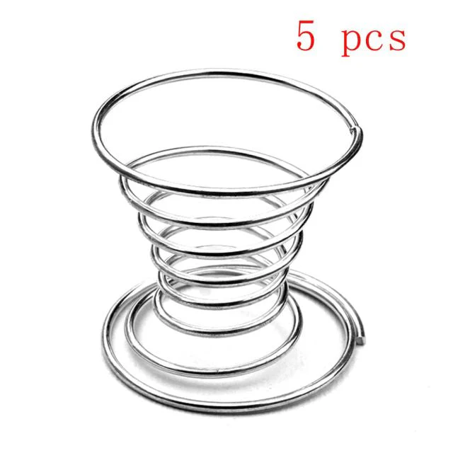 5pcs Stainless Steel Egg Holder - Image 3